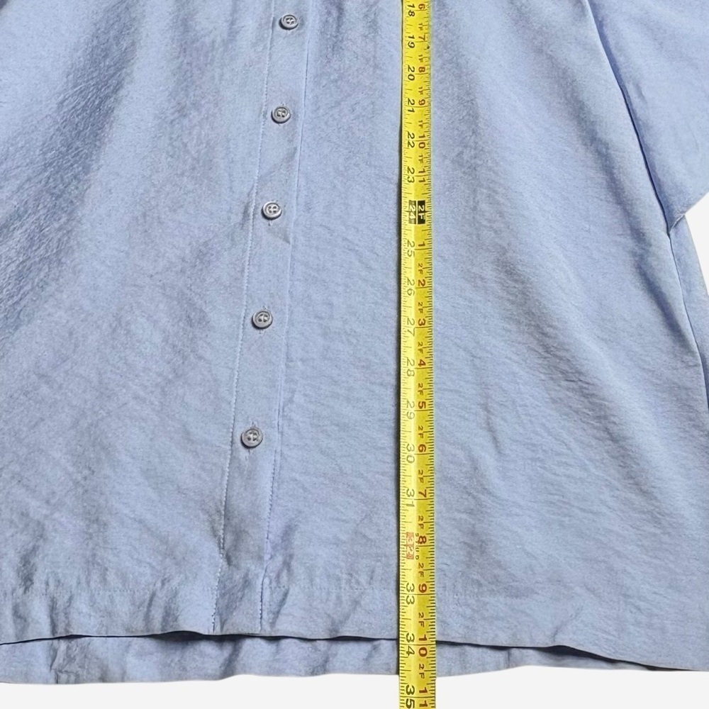 & Other Stories Light Blue Shirt Mini Dress with Tie-Waist Detail • Size 6 - Picture 9 of 13